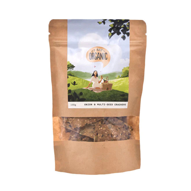 Organic Onion Multi-seed Cracker (Per 100 grams)