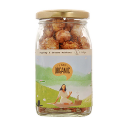Organic Jaggery with Sesame Makhana (Per 50 Grams)