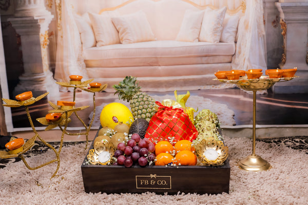 Diwali special - Wooden Tray (Petite)-IV