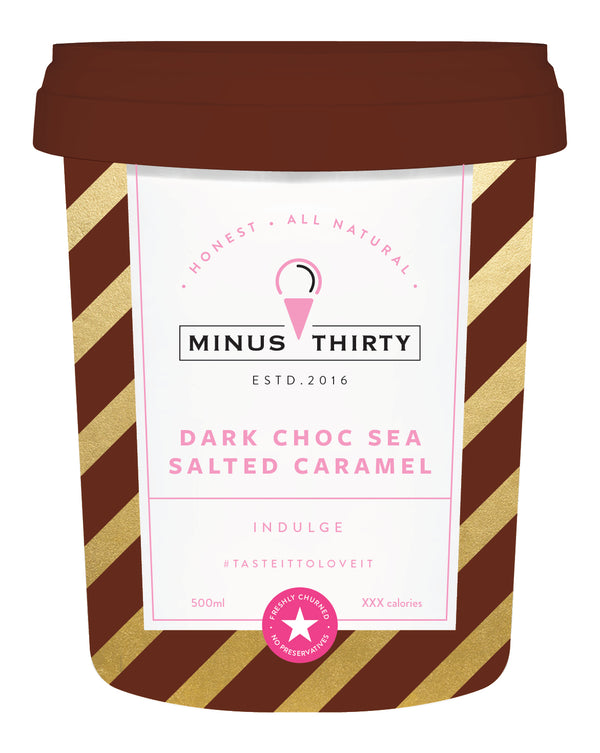 Minus 30-Dark Chocolate Sea Salted Caramel(500 ml)