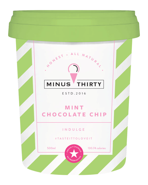 Minus 30-Mint Chocolate Chip Vegan & Sugar Free(500 ml)