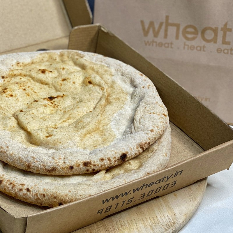 Wheaty's - Whole Wheat Neapolitan Pizza Base, 100% Atta (Per 2 Pieces)