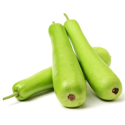 Fresh bottle gourds.